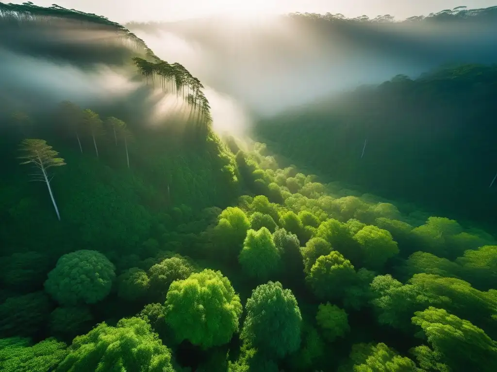 Armonía entre animales y naturaleza en un bosque verde, reflejando los principios del veganismo y la revolución verde