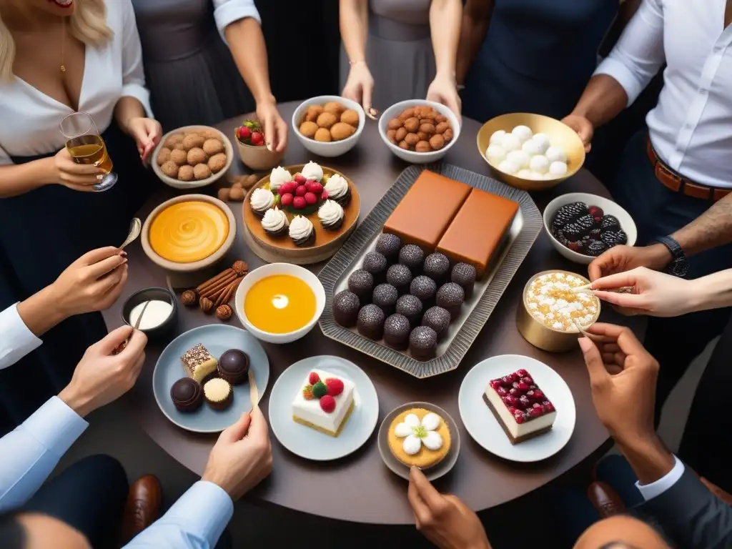 Una celebración multicultural de dulces veganos del mundo, uniendo culturas con alegría y sabor