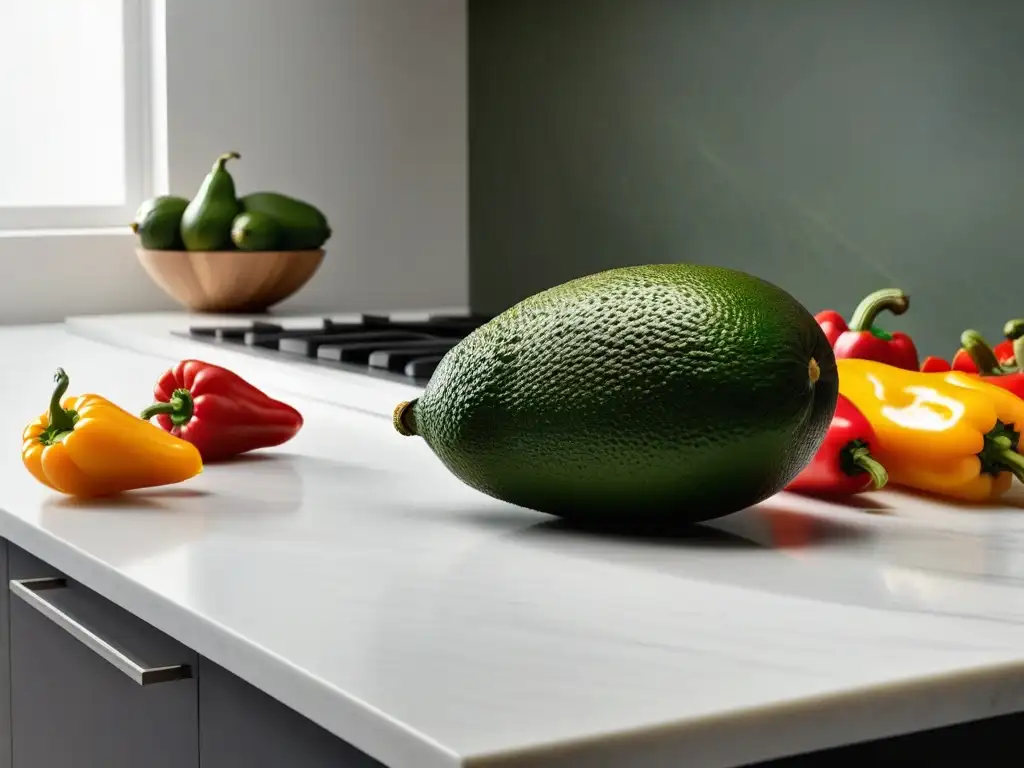 Cocina vegana minimalista con consejos veganos para reducir desperdicio, ingredientes frescos y preparación de alimentos