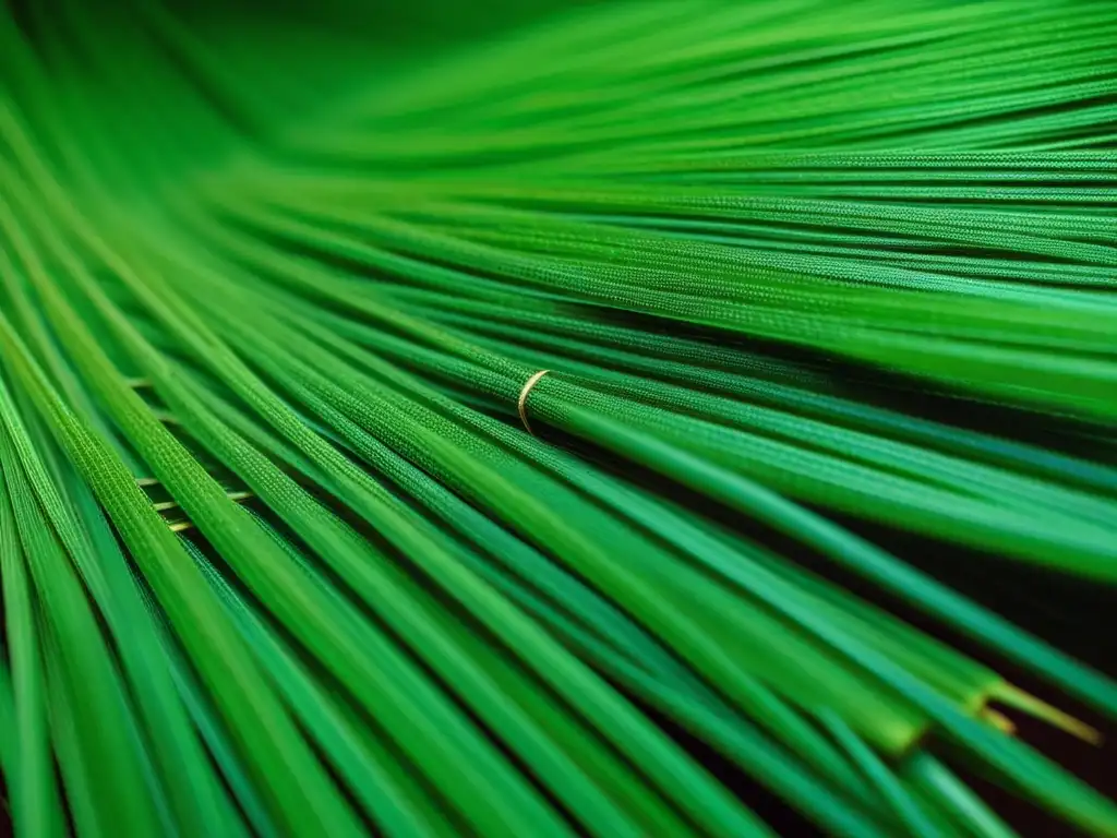 Una composición detallada de fibras veganas alternativas como bambú, cáñamo y hoja de piña, con texturas ecológicas y colores vibrantes