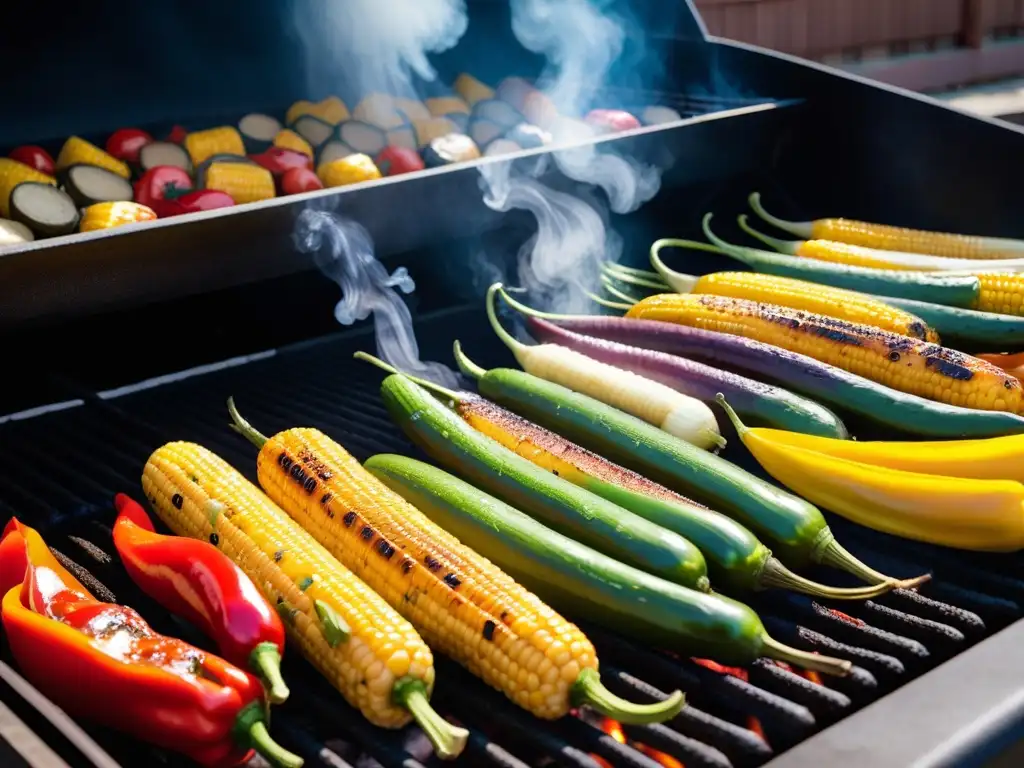 Deliciosa parrillada de vegetales asados veganos texturas y sabores