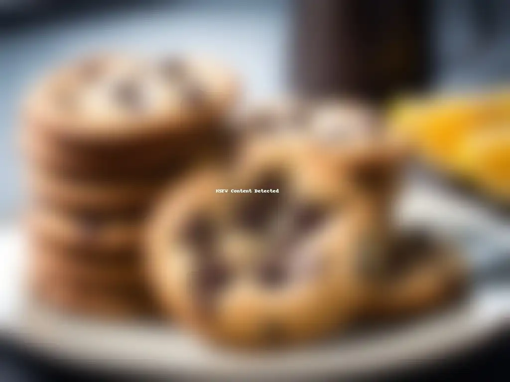 Deliciosas galletas veganas de chocolate con chips derretidos, en un entorno soleado y acogedor de cocina