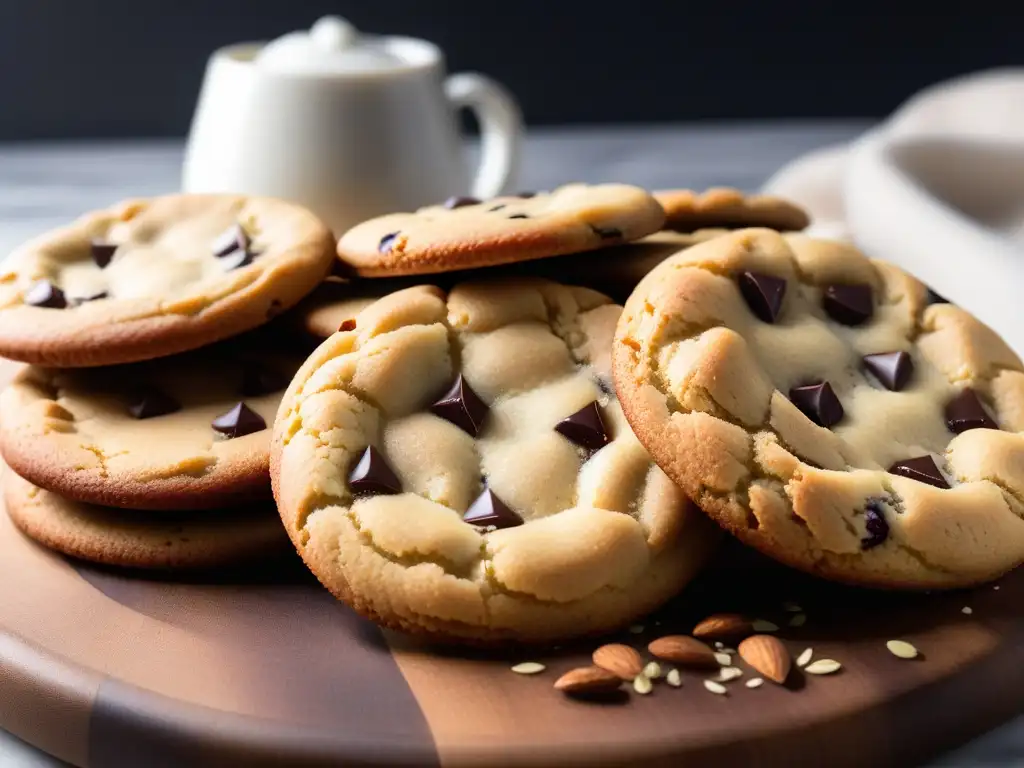 Deliciosas galletas veganas fáciles receta, recién horneadas y decoradas con amor en una elegante bandeja