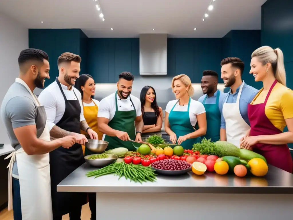 Unión y diversidad en cocina vegana, uniendo comunidades mundiales en un taller culinario