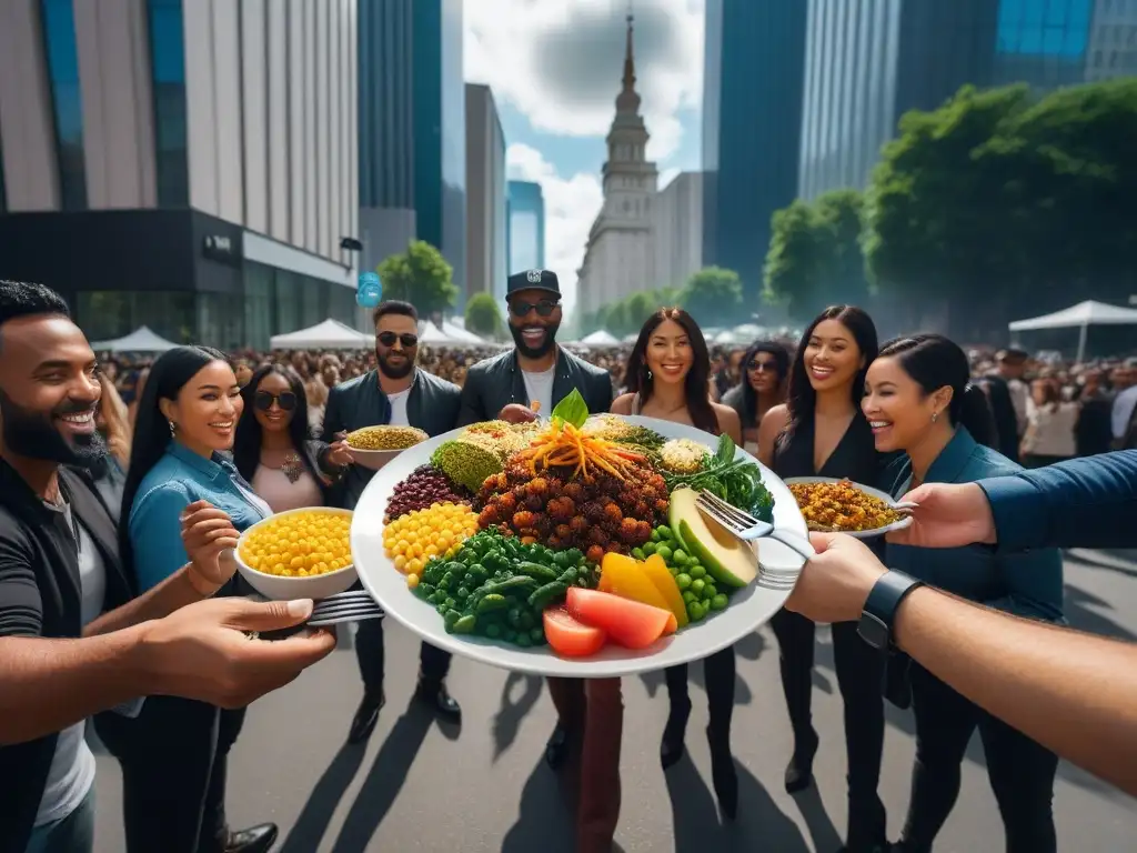 Un encuentro urbano vibrante donde la diversidad abraza el veganismo como acto político