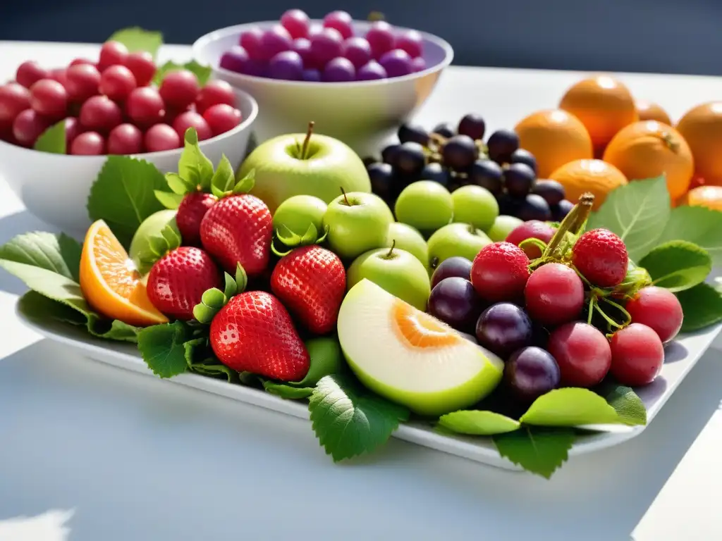 Una explosión de colores y frescura en una dieta vegana sin gluten y celiaquía, con frutas y verduras vibrantes en un mercado