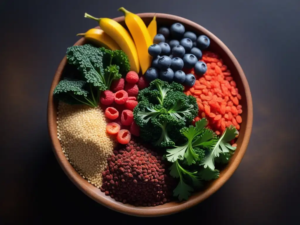 Una exquisita composición de superfoods veganos revoluciona la gastronomía con su diversidad y colorido vibrante