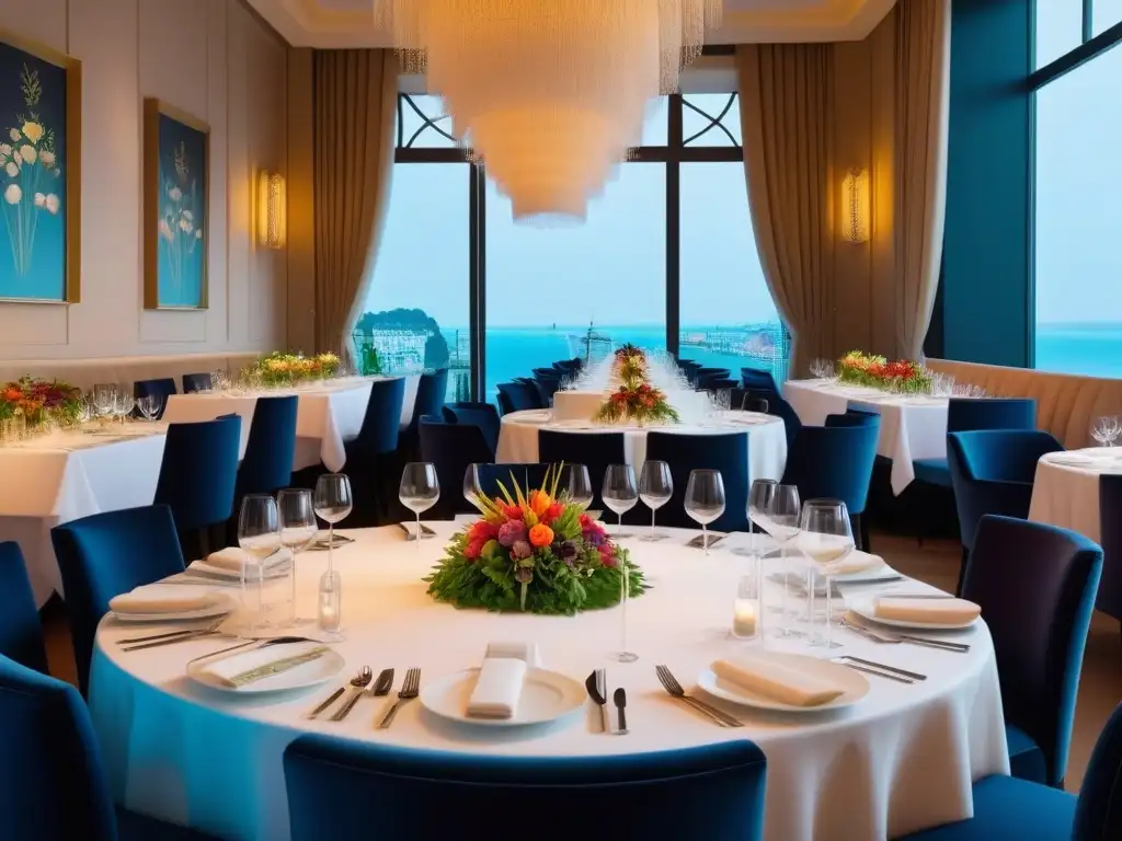 Exquisita alta cocina vegana en lujoso comedor europeo Exquisita gastronomía vegana en elegante comedor de hotel en Europa