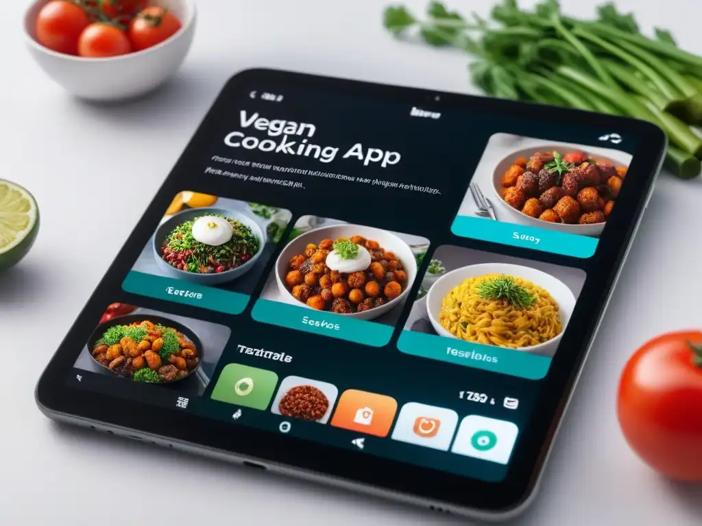 Descubre la fascinante app de cocinar vegano con videos tutoriales interactivos y recetas coloridas