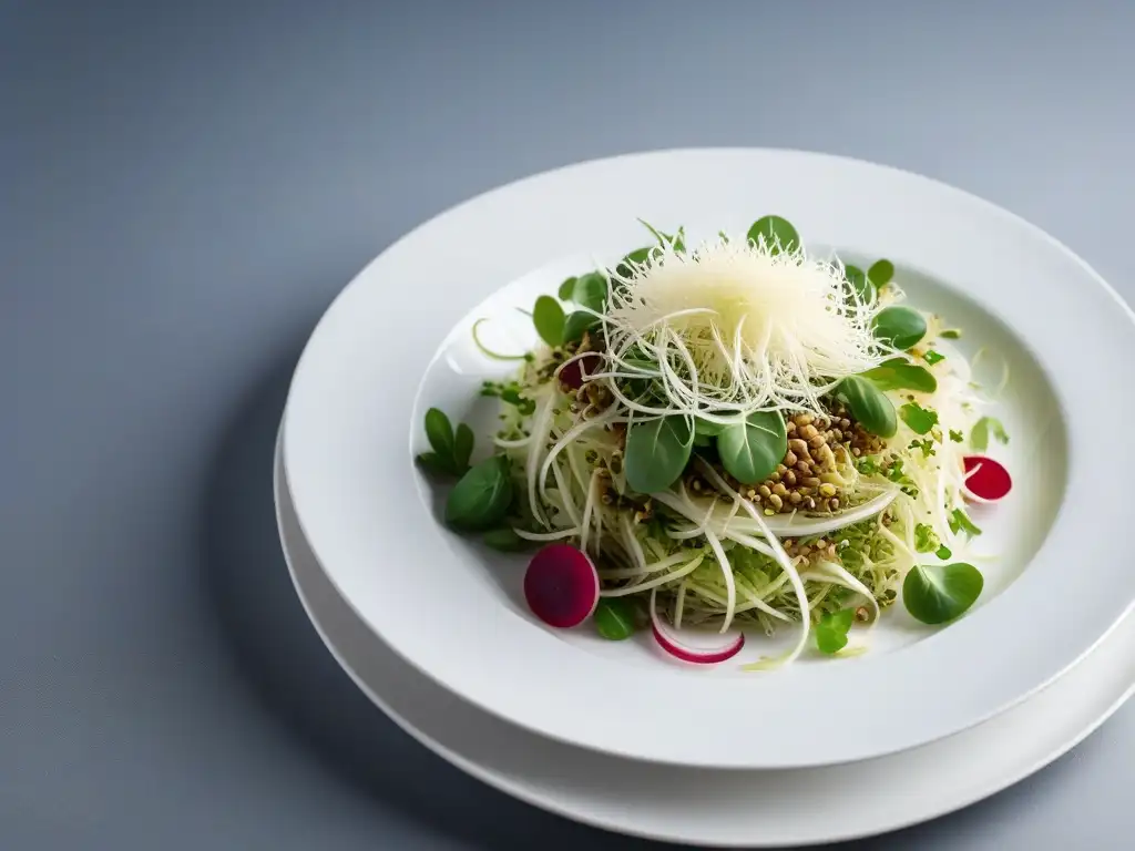 Un festín de colores y frescura con brotes veganos: alfalfa, brócoli y rábano