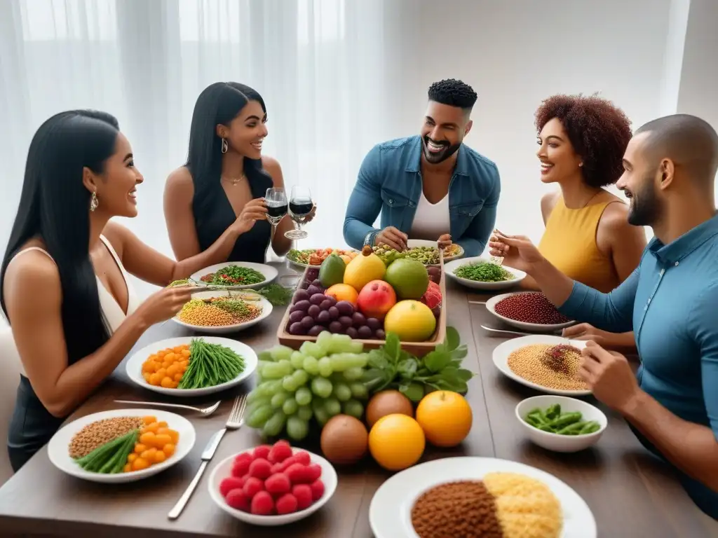 Un festín vegano en comunidad: diversidad y abundancia en alimentos veganos para un mundo justo