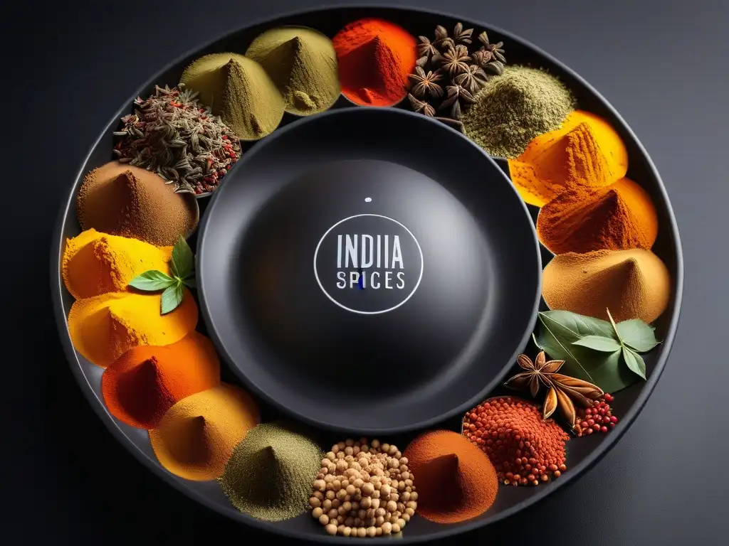 Un festín visual de especias indias tradicionales, listas para adaptar recetas veganas