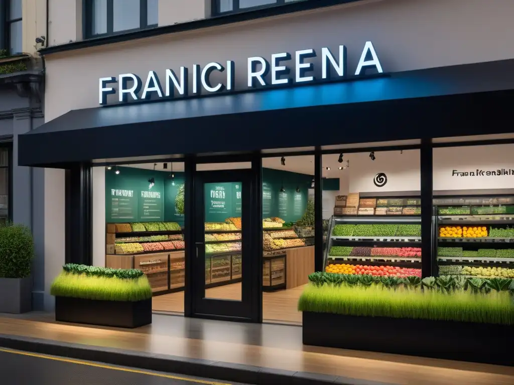 Franquicia vegana rentable con diversidad de productos en un ambiente acogedor y moderno