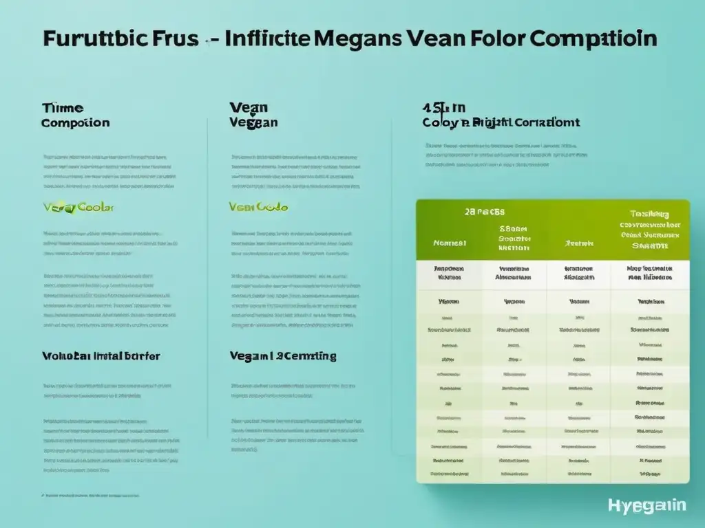 Infografía futurista de certificación en nutrición vegana