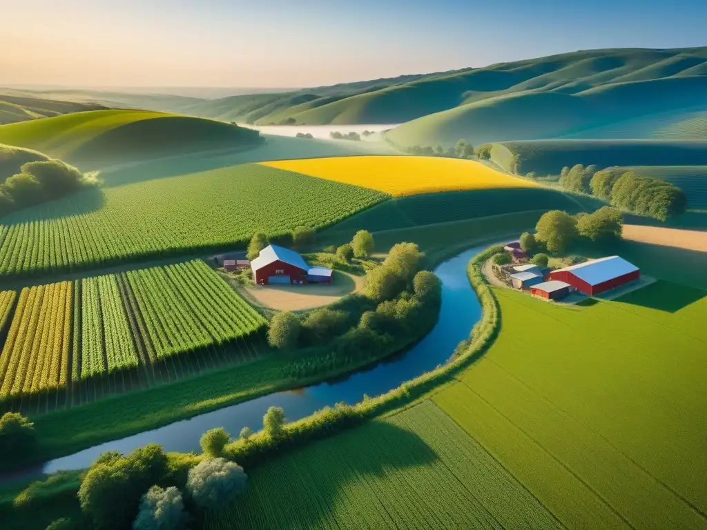 Una granja vegana sostenible en armonía con la naturaleza