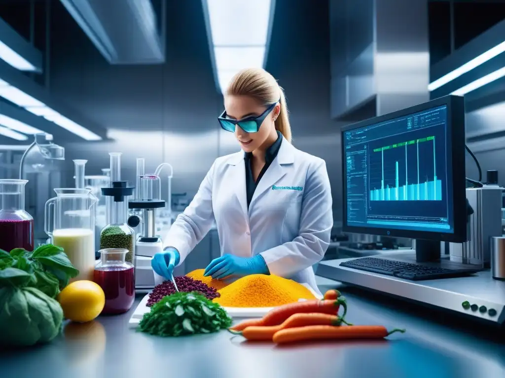 Un laboratorio futurista donde científicos innovan en extracción de proteínas vegetales