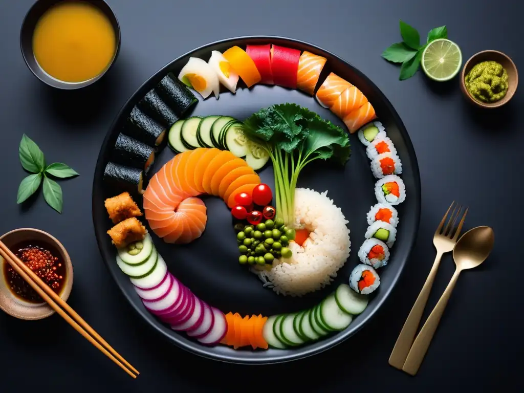 Mapa culinario vegano de Asia: sabores tradicionales en un collage vibrante Mapa de Asia hecho con platillos veganos tradicionales, resaltando la diversidad culinaria del continente