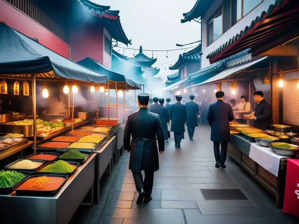 Un mercado callejero vegano bullicioso y vibrante en Corea del Sur