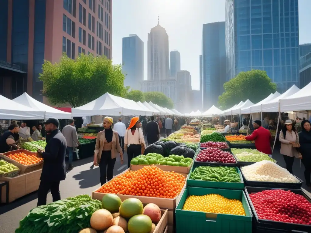 Un mercado lleno de vida con comunidades veganas influenciando la industria alimentaria