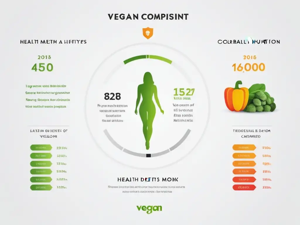 Infografía moderna mostrando los beneficios personales de la certificación en nutrición vegana