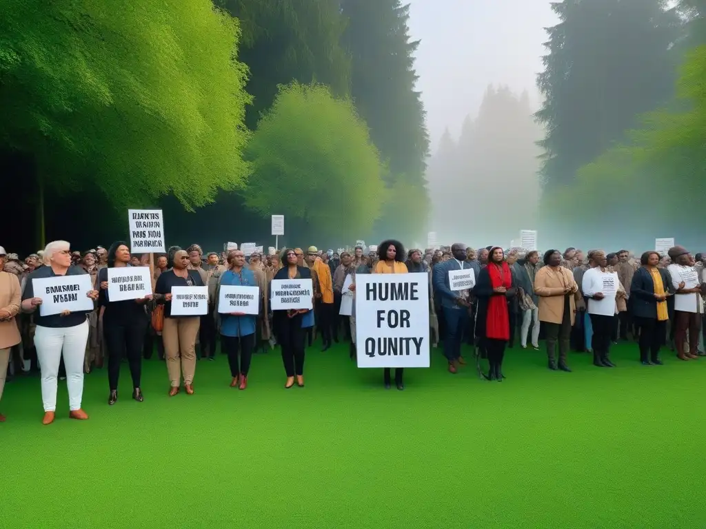 Manifestación pacífica por la prevención de la crueldad animal y el veganismo en armonía con la naturaleza