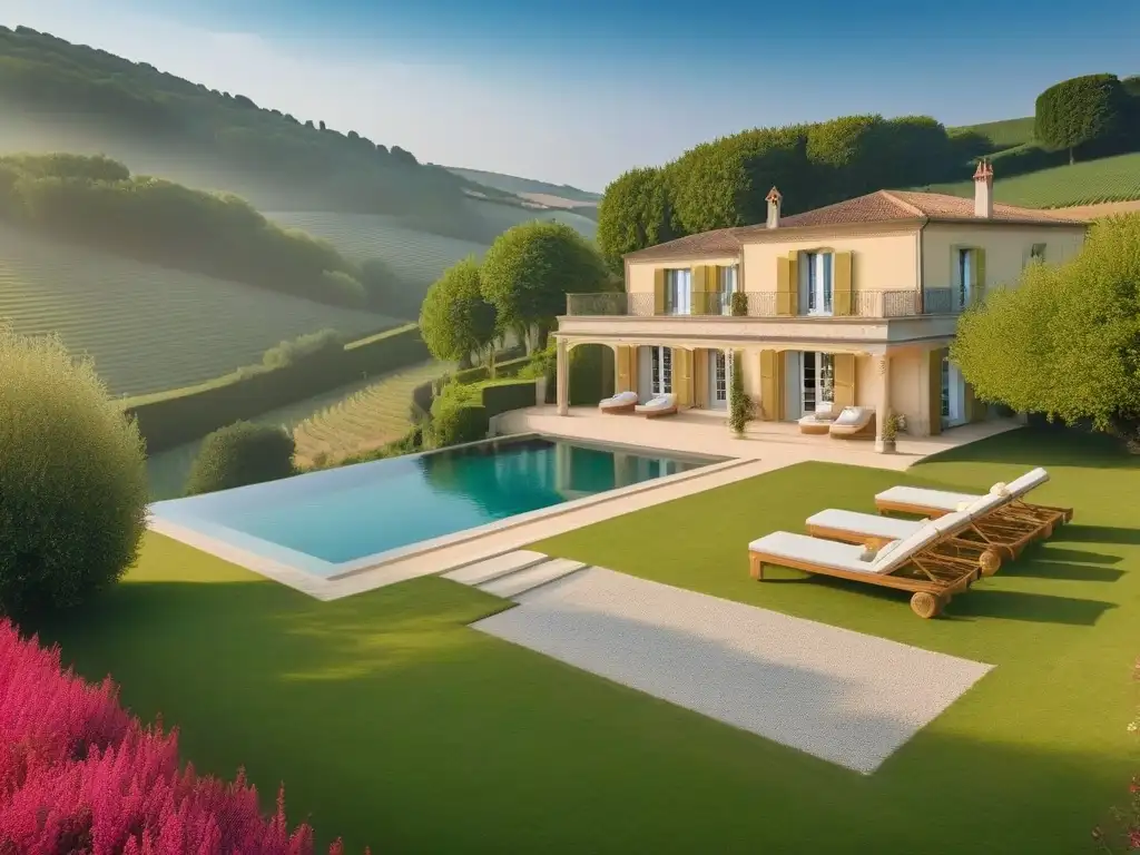 Retiro vegano de lujo en Francia: villa elegante y serena entre viñedos, con arquitectura moderna y vistas panorámicas