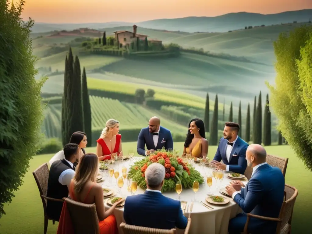 Retiros veganos en la Toscana: Cena al atardecer en un lujoso refugio vegano, rodeado de belleza natural y gastronomía sofisticada