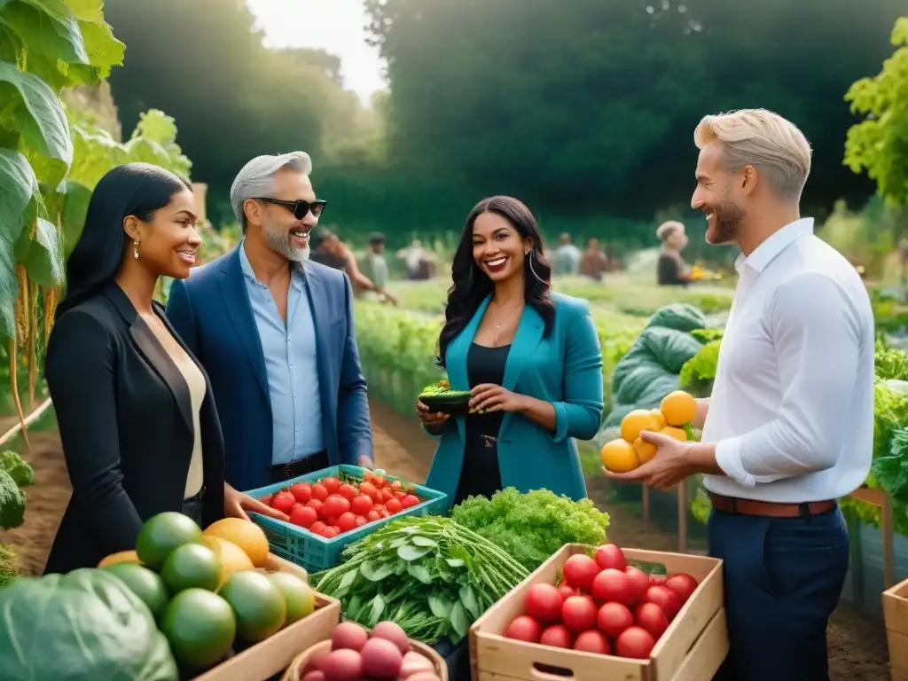 Una revolución energética sostenible en la alimentación vegana: diversidad, unidad y armonía en un huerto comunitario vibrante