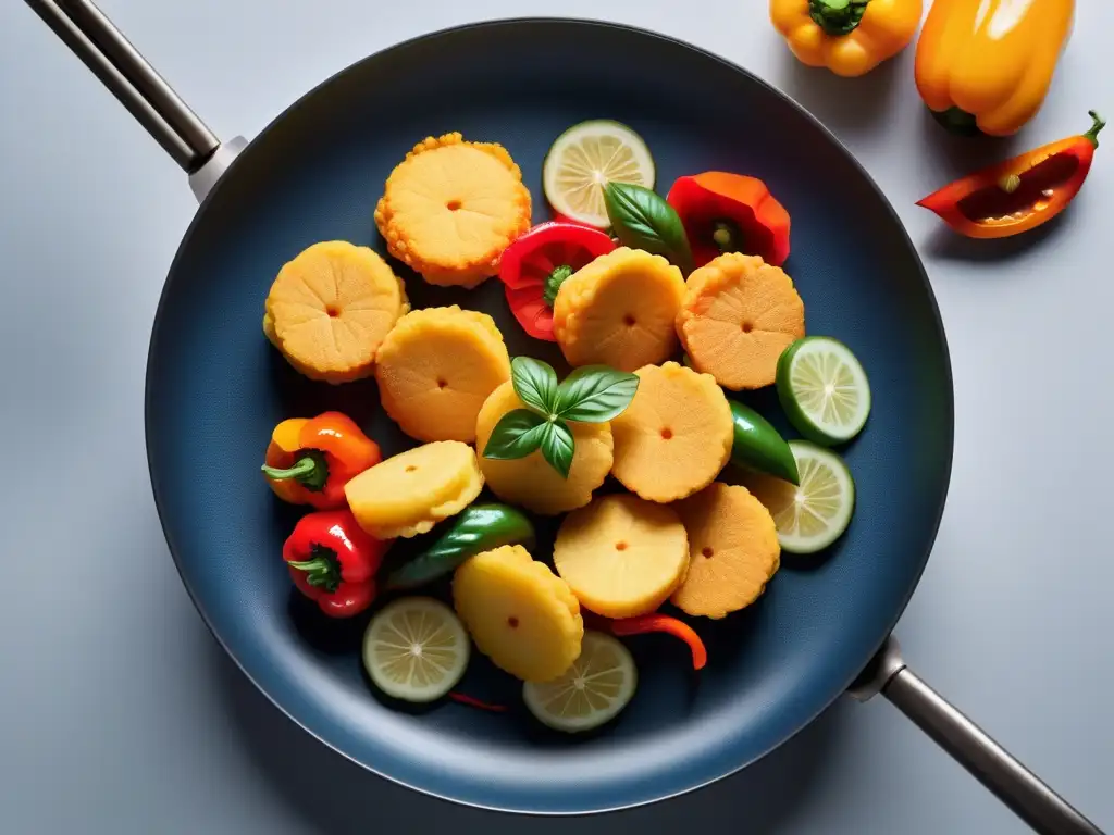 Sumérgete en la técnica del tempura vegano con coloridas verduras en rebozado ligero