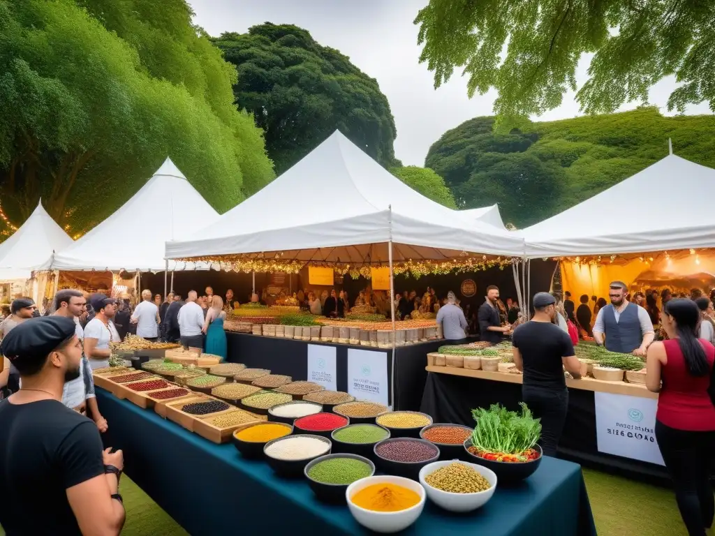 Un vibrante festival vegano con delicias culinarias de todo el mundo