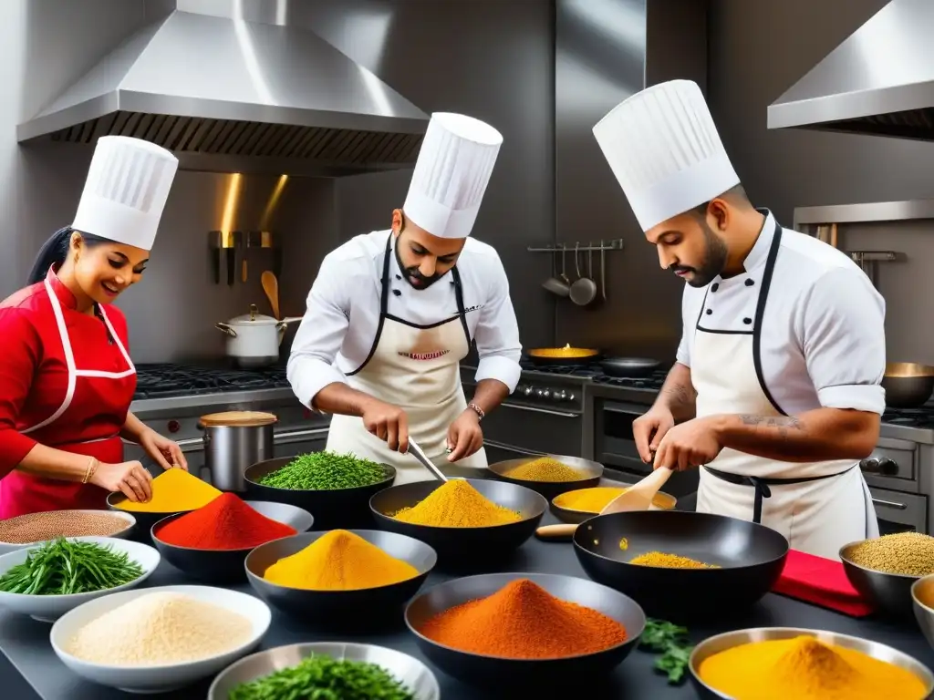 Vibrante taller de cocina india vegana online: diversidad, creatividad y colaboración en una moderna cocina